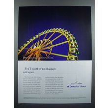 1999 Delta Airlines Ad - BusinessElite - Go On Again