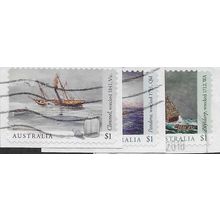 AUS 2017 (SET)(S/A) 'SHIPWRECKS' (3v) ON PAPER FINE USED (EBID25-835)