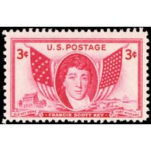 Francis Scott Key One PACK OF TEN 3 Cent Postage Stamps Scott 962