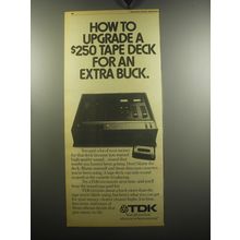 1975 TDK ED Cassette Ad - How to upgrade a $250 tape deck for an extra buck