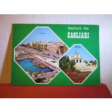 multiview, CAGLIARI, ITALY used postcard 1977 postmark =