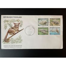 Togo 1984 Mi. 1763 - 1766 FDC LOCAL WWF Animaux voie disparition Lamantin faune