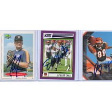 Autographed 3 Card Lot with Ja'Marr Chase Signed