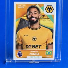 Panini Premier League 2025 - # 625 MATHEUS CUNHA Wolverhampton Wanderers