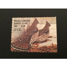 ICOLLECTZONE US Indiana 1982 Game Bird Stamp VF NH