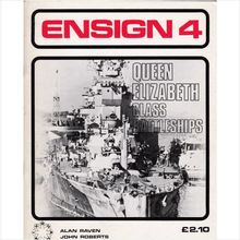 Ensign 4 Queen Elizabeth class Battleships (Bivouac 1975 1st) Alan Raven