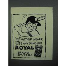 1953 Royal Baking Powder Ad - My Mother