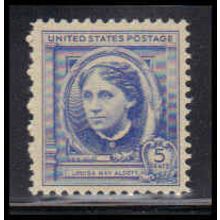 862 5c Louisa Alcott Fine MNH KA4041