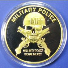 US Army, Military Police. Challenge Coin. 1.50". 65b.