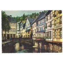MONSCHAU, EIFEL, GERMANY unused vintage postcard c.1962 =