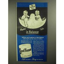 1942 Scott Tissue Waldorf Toilet Paper Ad - In Balance