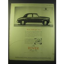 1953 Rover Seventy Five Car Ad - Rover worth goes deep