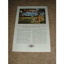 1954 Chevrolet Deluxe Coupe Car Ad, NICE!!!