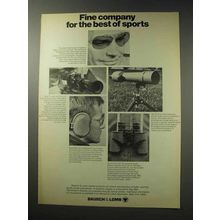 1969 Bausch & Lomb Optical Products Ad - Best Sports