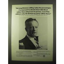 1971 AT&T Long Distance Ad - I Play the Percentages
