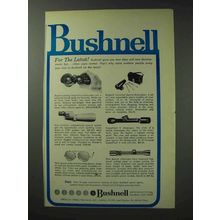 1971 Bushnell Optics Ad - For the Latest