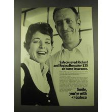 1973 Safeco Insurance Ad - Richard and Regina Hunsaker