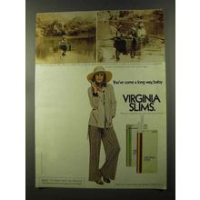 1973 Virginia Slims Cigarettes Ad - Long Way Baby