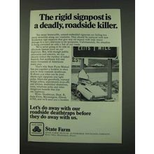 1973 State Farm Insurance Ad - The Rigid Signpost