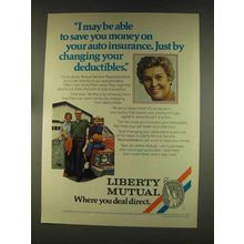 1976 Liberty Mutual Ad - Changing your Deductibles