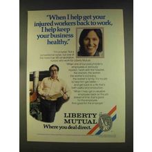 1976 Liberty Mutual Ad - InJured Workers Back to Work