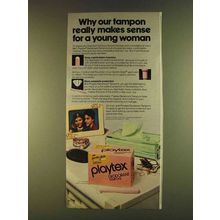 1980 Playtex Deodorant Tampons Ad - For Young Woman