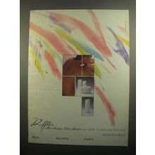 1984 Oscar de La Renta Ruffles Bath Collection Ad