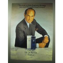 1984 Oscar de la Renta Pour Lui Cologne Ad