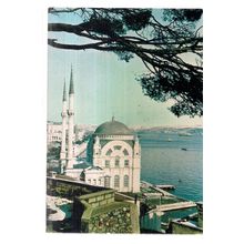 DOLMABAHCE MOSQUE, ISTANBUL, TURKEY unused vintage postcard #