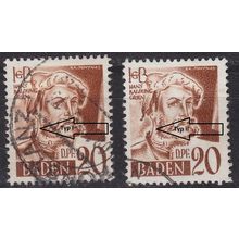 GERMANY Alliiert Franz. Zone [Baden] MiNr 0021 y I,II ( O/used ) [01]