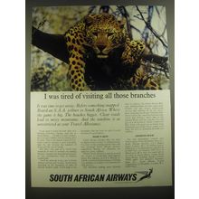 1967 South African Airways Ad - I was tired of visiting all those branches
