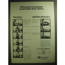 1974 Pitney Bowes Ad - Why some companies move faster than others.