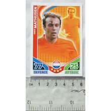 2010 Topps Match Attax World Cup Trading Card - Holland, Joris Mathijsen