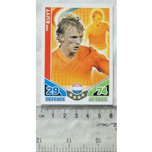 2010 Topps Match Attax World Cup Trading Card - Holland, Dirk Kuyt