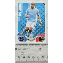 2010/11 Topps Match Attax Trading Card 191 Nigel de Jong, Manchester City