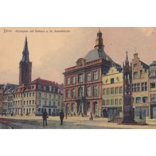 Duren Hotel Restaurant De Rathaus Old German Postcard