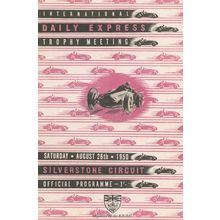 Silverstone Daily Express F1 1950 Trophy Grand Prix Poster Postcard