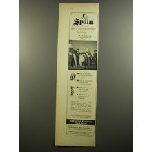 1952 American Express Travel Service Ad - Spain for a sunny-spirited holiday