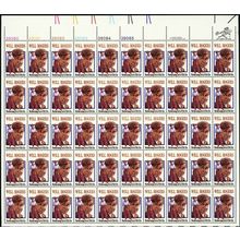 Will Rogers Sheet of Fifty 15 Cent Postage Stamps Scott 1801