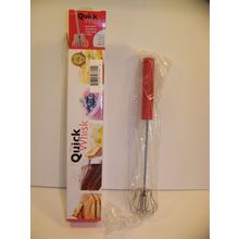 The Quick Whisk - NIB 14" Push & Mix Froth Lattes Pancake Mix Beat Eggs CORDLESS