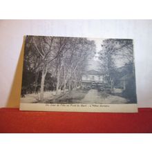 UN JOUR DE FETE AU PONT DU GARD-L'HOTEL SERVIER FRANCE unused antique postcard =