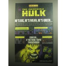 1994 U.S. Gold The Incredible Hulk Video Game Ad - He's Big, he's mean