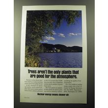 1992 U.S. Council for Energy Awareness Ad - Plants Good for the Atomosphere