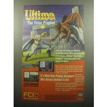 1994 FCI Ultima the False Prophet Video Game Advertisement