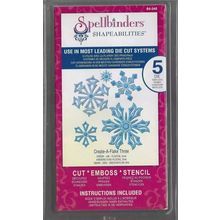 Spellbinders. Create-A-Flake Three Die Set. Die Cutting Cardmaking Scrapbooking