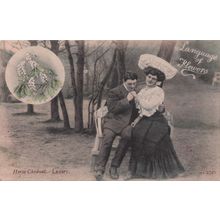 Language Of Flowers Horse Chestnut Living In Luxury & Love Old Postcard