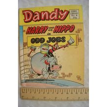 1983 Dandy Comic Library No. 4 Harry and His Hippo in Odd Jobs