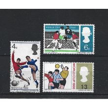 GB.World Cup Football Chamiponships set of 3.Fine Used.Jul25