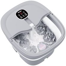 HOSPAN Collapsible Foot Spa Electric Rotary Massage, Foot Bath with Heat, Bubble