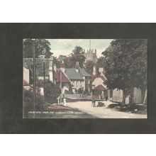 Postcard Gloucestershire Fairford from the Cirencester Road